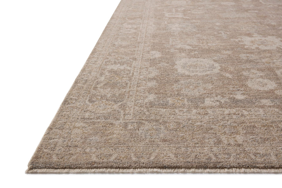Loloi Chris Loves Julia Louisa Collection LOI-03 Taupe/Ivory 7'-10" x 10', .38" Pile Height, Area Rug