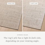 Loloi Amber Lewis Monty Collection MOT-01 Ivory/Taupe 9'-2" x 13', .50" Pile Height, Area Rug