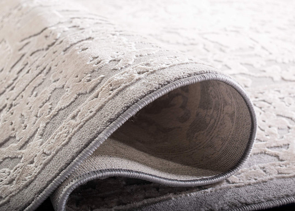 SAFAVIEH Area Rug 9x12 - Reflection Collection - Large - Cream & Ivory, Non-Shedding & Easy Cleaning, Ideal for Living Room, Bedroom, Dining Space (RFT665D)