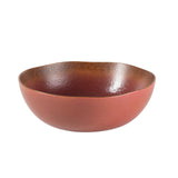 Bloomhouse Santorini Mist Double Bowl Terracotta Reactive Glaze Plates and Bowls Dinnerware Set - Amber, Service for Four (16pcs)