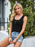 Scoop Neck Wide Strap Tank