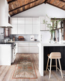 Loloi Layla Collection LAY-03 Olive/Charcoal 9'-0" x 12'-0" .13" Thick Area Rug, Soft, Durable, Vintage Inspired, Distressed, Low Pile, Non-Shedding, Easy Clean, Printed, Living Room Rug