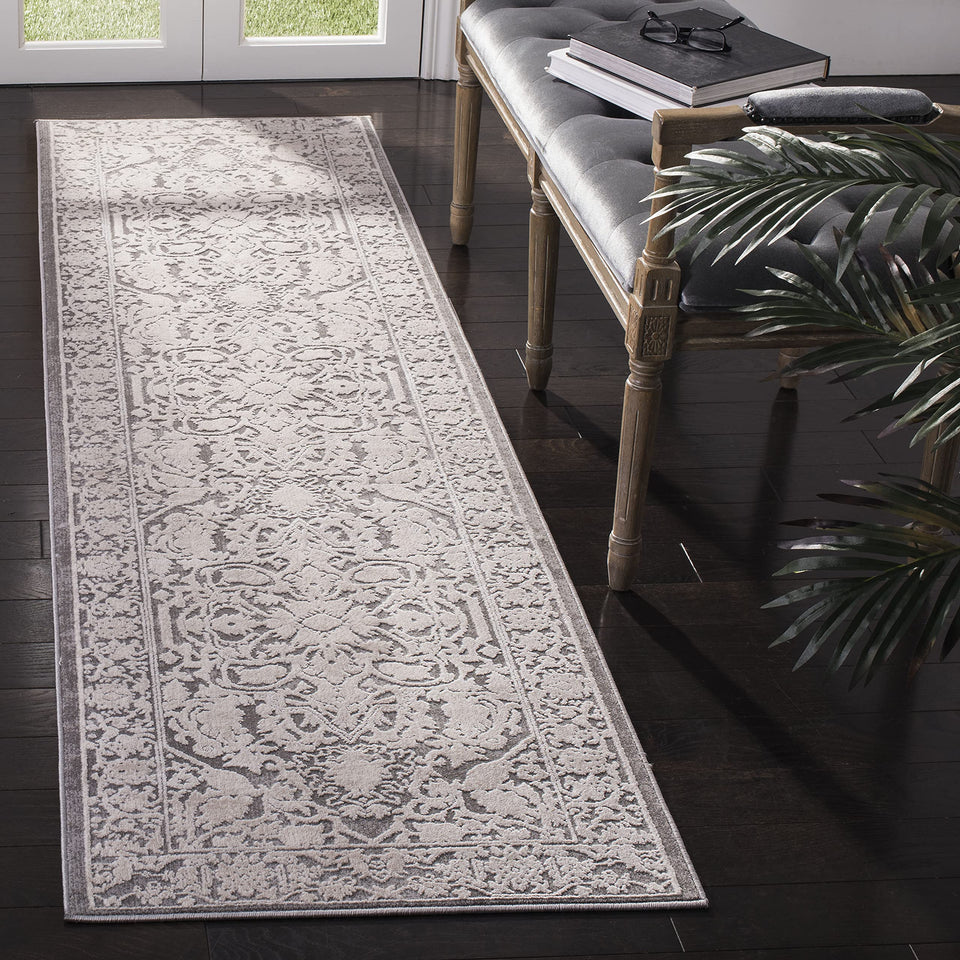 SAFAVIEH Area Rug 9x12 - Reflection Collection - Large - Cream & Ivory, Non-Shedding & Easy Cleaning, Ideal for Living Room, Bedroom, Dining Space (RFT665D)
