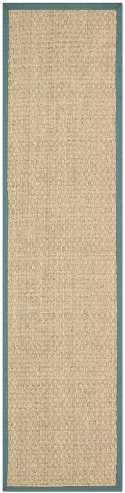 SAFAVIEH Area Rug 8x10 - Natural Fiber Collection - Large - Natural & Beige, Seagrass, Basketweave Pattern (NF114A)