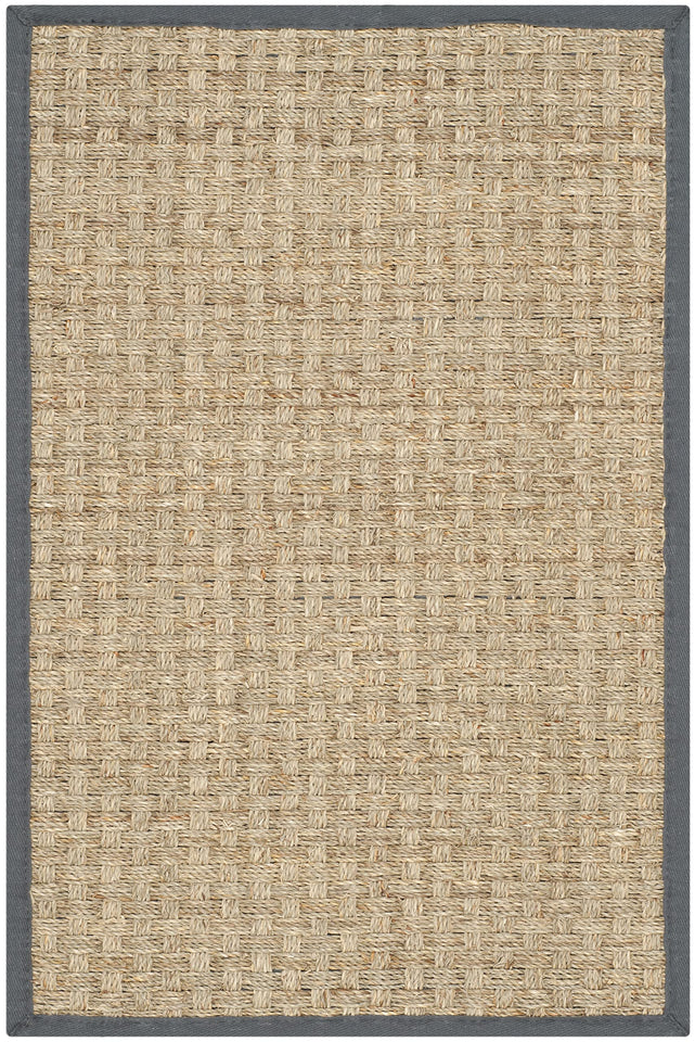 SAFAVIEH Area Rug 8x10 - Natural Fiber Collection - Large - Natural & Beige, Seagrass, Basketweave Pattern (NF114A)