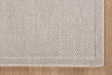 CAMILSON Easy Jute Rug 10x14, Indoor Outdoor Natural Color Fiber Area Rugs for Living Room Patio and Kitchen Rug Herringbone Woven Design Easy-Cleaning Washable Outside Carpet Alfombras 10 x 14