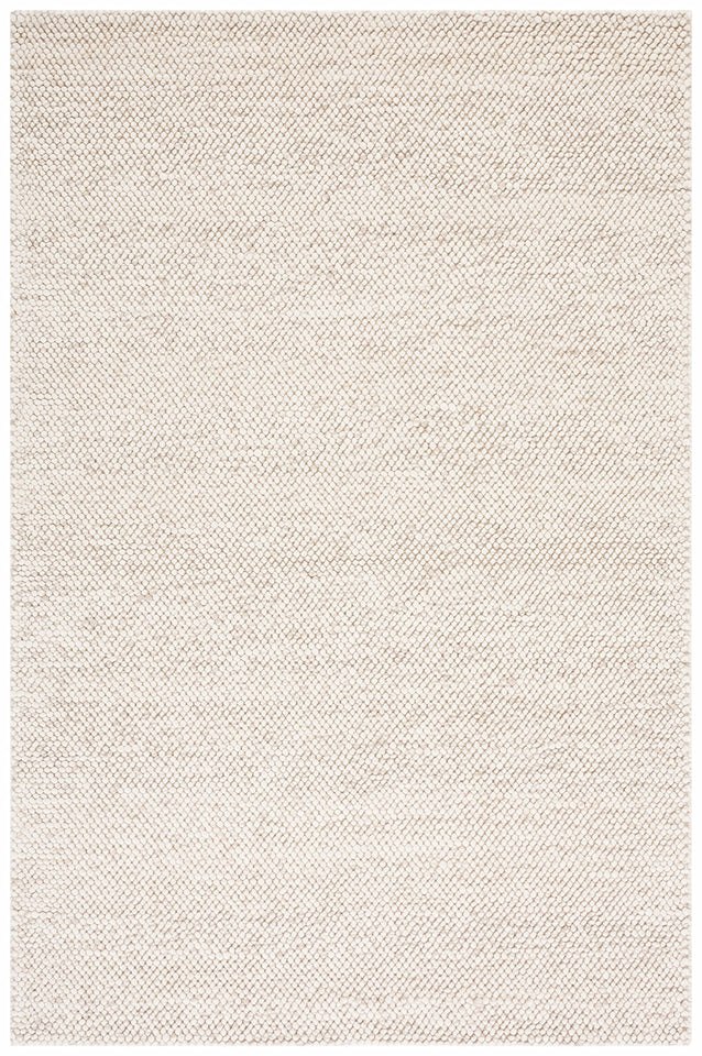 SAFAVIEH Area Rug 8x10 - Natura Collection - Large - Beige & Ivory, Handmade Wool Blend, Textured Design, Ideal for Living Room, Bedroom, Dining Space (NAT425B)