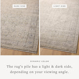 Loloi Amber Lewis Alie Collection ALE-03 Taupe/Dove 7'-10'' x 10', .13'' Pile Height, Area Rug