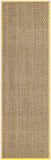SAFAVIEH Area Rug 8x10 - Natural Fiber Collection - Large - Natural & Beige, Seagrass, Basketweave Pattern (NF114A)