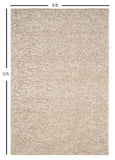 S & L Homes Wool Cotton Hand Woven Chunky Knit Popcorn Rug - Ivory Contemporary Area Rug for Living Room Bedroom (8' x 10' - Ivory)