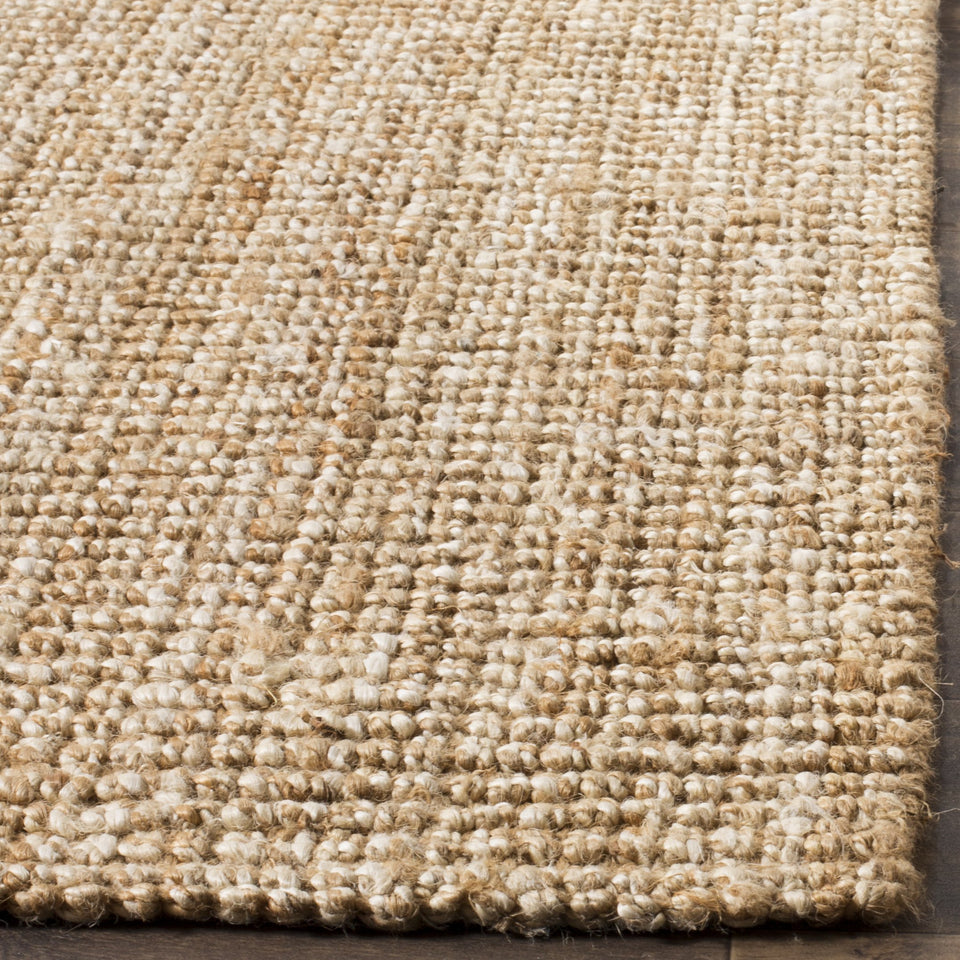 SAFAVIEH Area Rug 9x12 - Natural Fiber Collection - Large - Natural Brown, Handmade Jute, Farmhouse Style, Chunky Textured Thick Pile (NF447A)