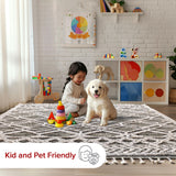 nuLOOM 8x11 Ansley Moroccan Tassel Area Rug, Light Grey, High-Low Textured Bohemian Design, Plush High Pile, Stain Resistant, For Bedroom, Living Room, Hallway, Entryway