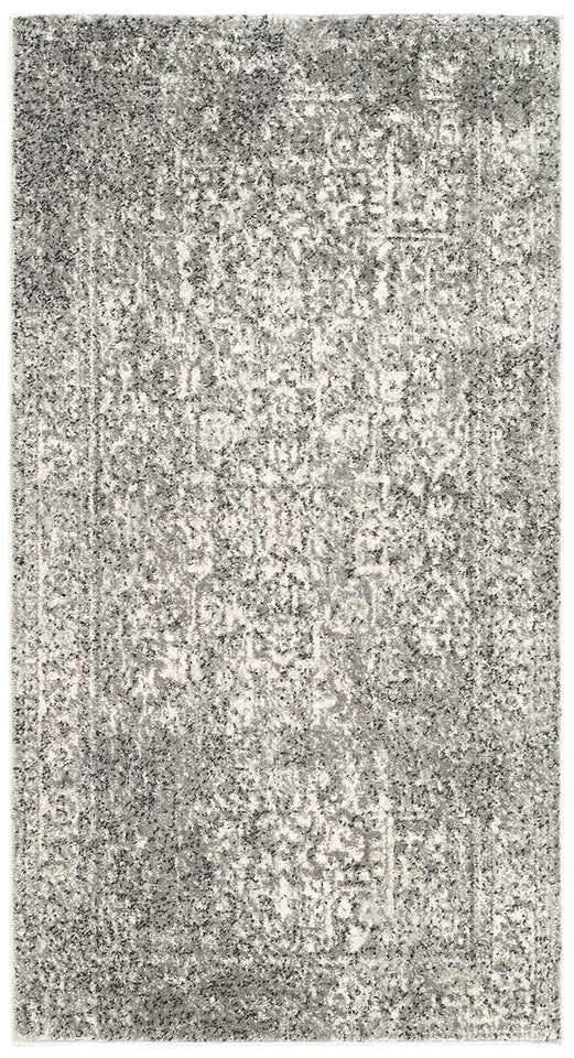 SAFAVIEH Evoke Collection Area Rug - 9' x 12', Ivory & Taupe, Oriental Distressed Design, Non-Shedding & Easy Care, Ideal for High Traffic Areas in Living Room, Bedroom (EVK256E)