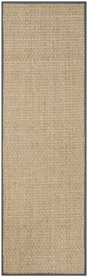 SAFAVIEH Area Rug 8x10 - Natural Fiber Collection - Large - Natural & Beige, Seagrass, Basketweave Pattern (NF114A)