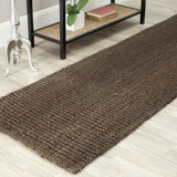 SAFAVIEH Area Rug 9x12 - Natural Fiber Collection - Large - Natural Brown, Handmade Jute, Farmhouse Style, Chunky Textured Thick Pile (NF447A)