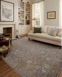 Loloi Chris Loves Julia Louisa Collection LOI-03 Taupe/Ivory 7'-10" x 10', .38" Pile Height, Area Rug