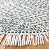 SAFAVIEH Area Rug 8x10 - Natura Collection - Large - Ivory, Handmade Wool, Moroccan Boho Fringe Design, Ideal for Living Room, Bedroom, Dining Space (NAT852B)