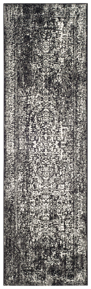 SAFAVIEH Evoke Collection Area Rug - 9' x 12', Ivory & Taupe, Oriental Distressed Design, Non-Shedding & Easy Care, Ideal for High Traffic Areas in Living Room, Bedroom (EVK256E)