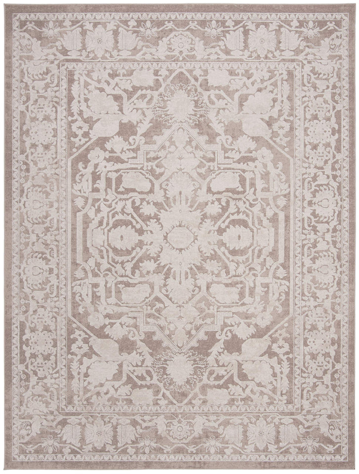 SAFAVIEH Area Rug 9x12 - Reflection Collection - Large - Cream & Ivory, Non-Shedding & Easy Cleaning, Ideal for Living Room, Bedroom, Dining Space (RFT665D)