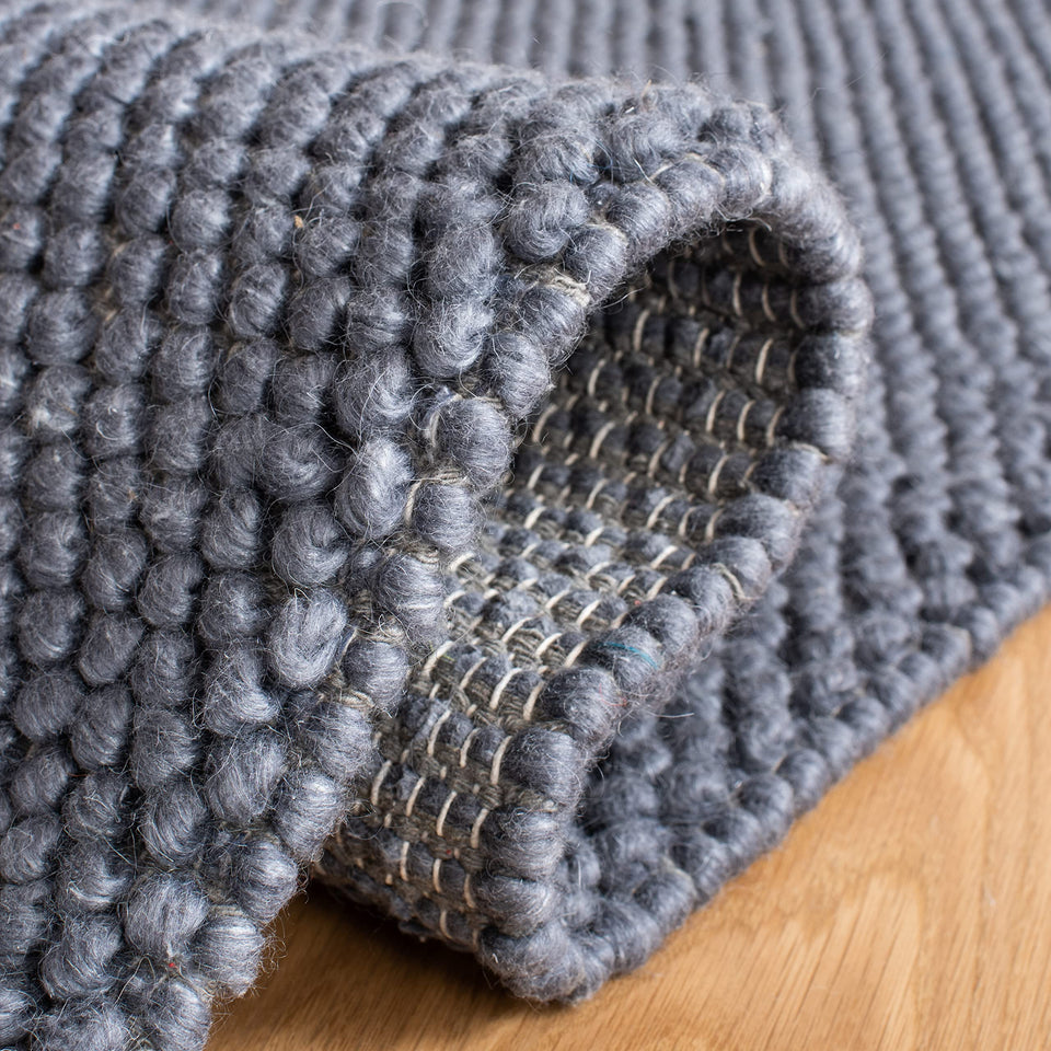 SAFAVIEH Area Rug 8x10 - Natura Collection - Large - Beige & Ivory, Handmade Wool Blend, Textured Design, Ideal for Living Room, Bedroom, Dining Space (NAT425B)