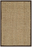 SAFAVIEH Area Rug 8x10 - Natural Fiber Collection - Large - Natural & Beige, Seagrass, Basketweave Pattern (NF114A)