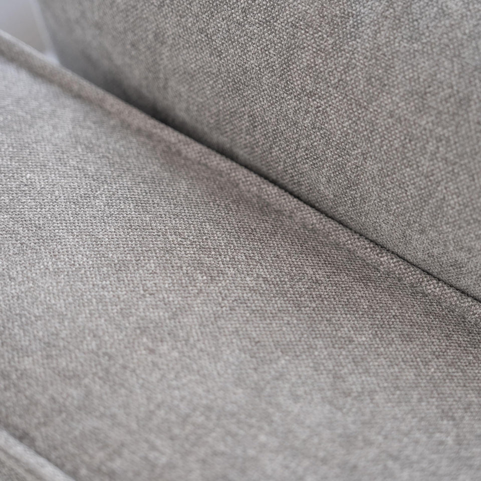 Acanva Luxury Modular Sectional Living Room Sofa Set, Modern Minimalist Style Couch with Ottoman and Chaise, L-Shape, Linen-Like Cream