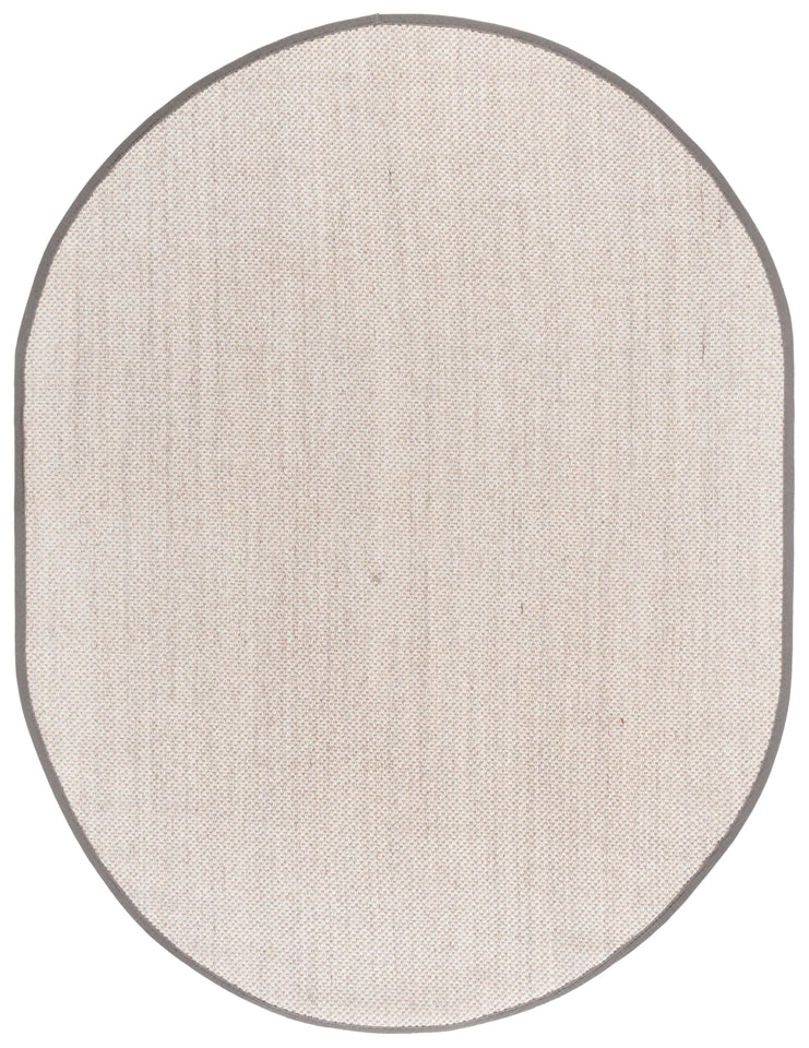 SAFAVIEH Area Rug 8x10 - Natural Fiber Collection - Large - Marble & Beige, Sisal, Woven Design with Border (NF143C)