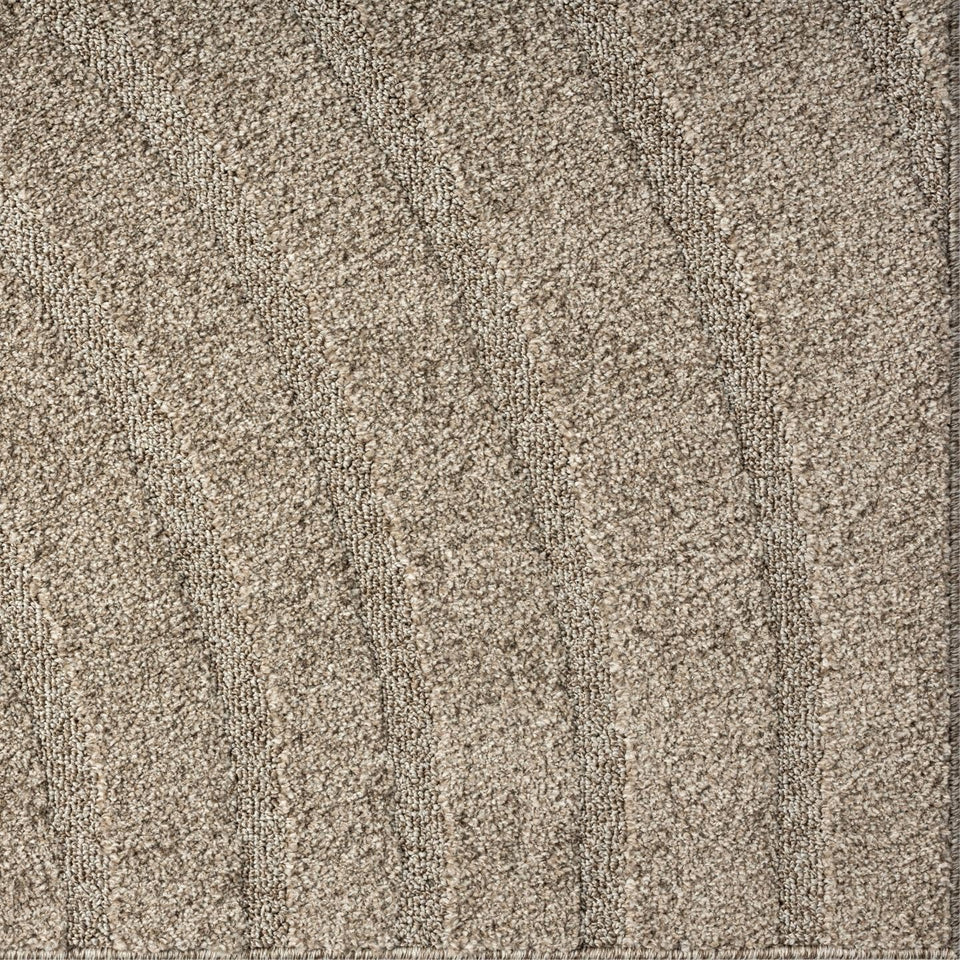 LUXE WEAVERS Modern Geometric Wave Cream 9x12 Area Rug