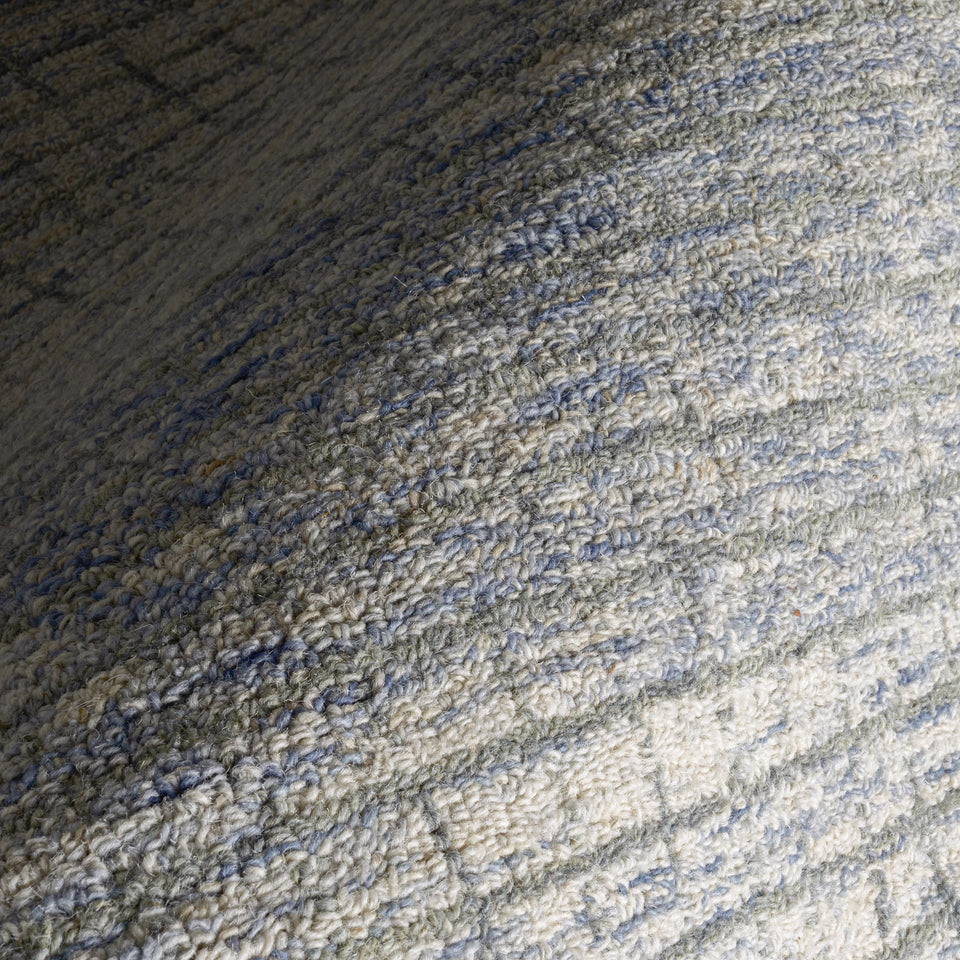 Rugs USA 8'6" x 11'6" Melrose Checked Wool Indoor Area Rug, Contemporary Farmhouse Cream for Living Room, Bedroom, Office, Entryway, Hallway