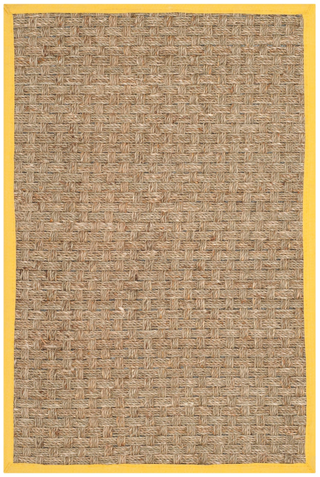 SAFAVIEH Area Rug 8x10 - Natural Fiber Collection - Large - Natural & Beige, Seagrass, Basketweave Pattern (NF114A)