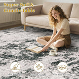 Area Rugs for Living Room: 12x15 Abstract Washable Rug Modern Neutral Large Soft Stain Resistant Non-Slip Backing Machine Table for Bedroom Dining Room Indoor Home Office Carpet - Gold Brown