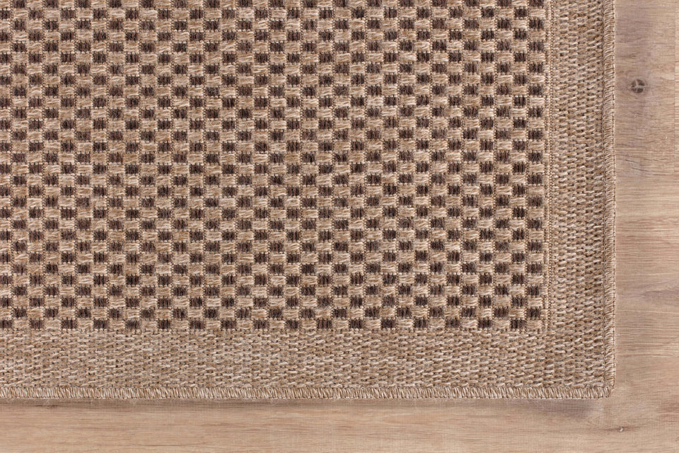 CAMILSON Easy Jute Rug 10x14, Indoor Outdoor Natural Color Fiber Area Rugs for Living Room Patio and Kitchen Rug, Sisal Boho Woven Design, Easy-Cleaning, Washable Outside Carpet Alfombras (10 x 14)
