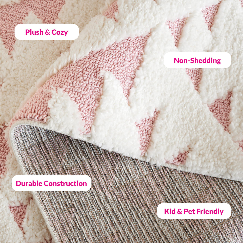 SAFAVIEH Area Rug 8x10 - Moroccan Tassel Shag Collection - Large - Ivory & Brown, Boho Design, Non-Shedding & Easy Cleaning, Plush Pile, Ideal for Living Room, Bedroom, Dining Space (MTS688A)