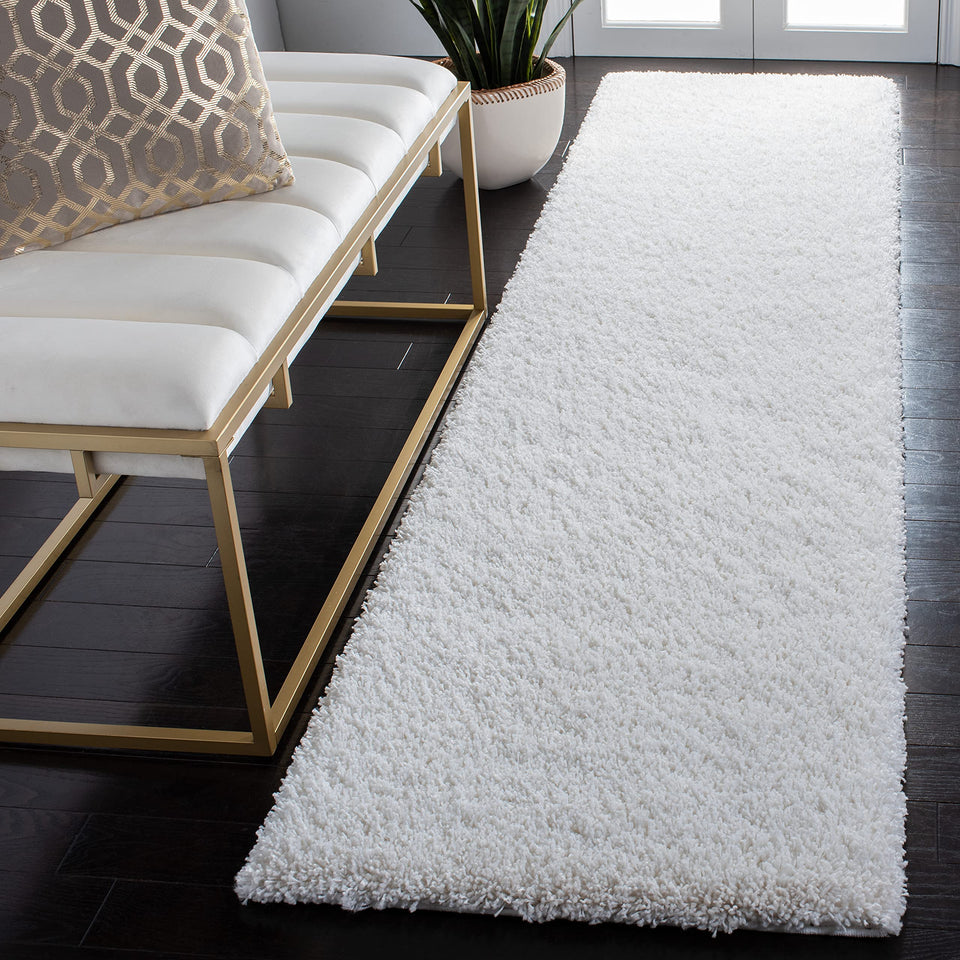 SAFAVIEH Area Rug 8x10 - California Shag Collection - Large - Beige, Non-Shedding & Easy Cleaning, Ultra Plush Thick Pile, Ideal for Living Room, Bedroom, Dining Space (SG151-1313)
