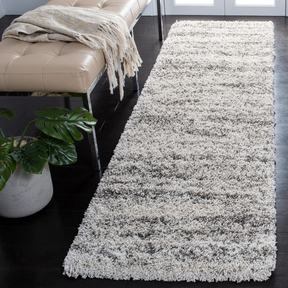 SAFAVIEH Area Rug 8x10 - Hudson Shag Collection - Large - Ivory & Beige, Non-Shedding & Easy Cleaning, Ultra Plush Thick Pile, Ideal for Living Room, Bedroom, Dining Space (SGH206B)