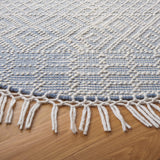 SAFAVIEH Area Rug 8x10 - Natura Collection - Large - Ivory, Handmade Wool, Moroccan Boho Fringe Design, Ideal for Living Room, Bedroom, Dining Space (NAT852B)