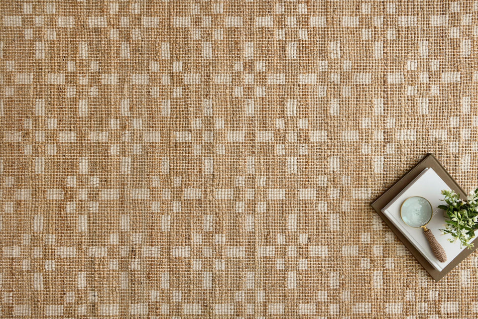 Loloi Chris Loves Julia Judy Collection JUD-07 Natural/Ivory 7'-9" x 9'-9" Area Rug