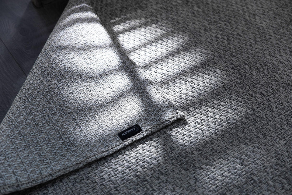 CAMILSON Easy Jute Rug 10x14, Indoor Outdoor Natural Color Fiber Area Rugs for Living Room Patio and Kitchen Rug, Sisal Boho Woven Design, Easy-Cleaning, Washable Outside Carpet Alfombras (10 x 14)