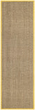 SAFAVIEH Area Rug 8x10 - Natural Fiber Collection - Large - Natural & Beige, Seagrass, Basketweave Pattern (NF114A)