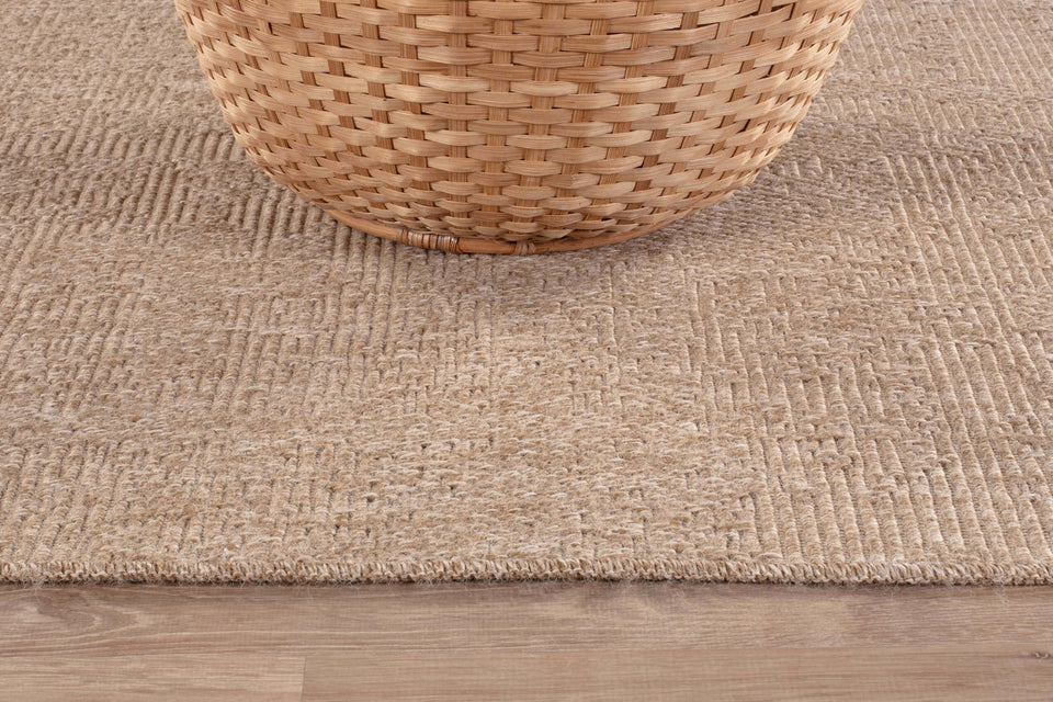 CAMILSON Easy Jute Rug 10x14, Indoor Outdoor Natural Color Fiber Area Rugs for Living Room Patio and Kitchen Rug, Sisal Boho Woven Design, Easy-Cleaning, Washable Outside Carpet Alfombras (10 x 14)