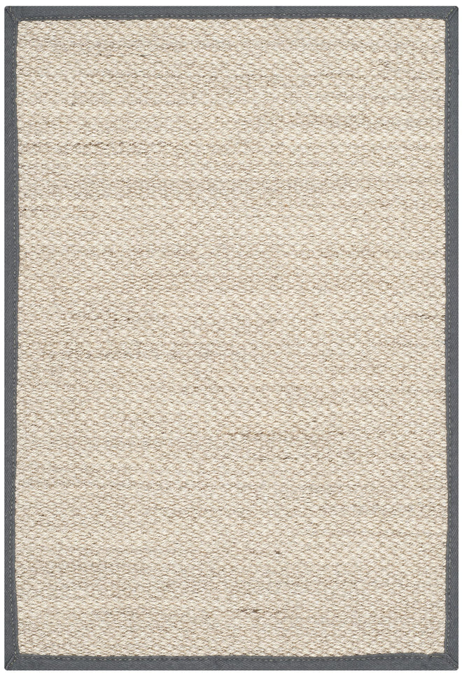 SAFAVIEH Area Rug 8x10 - Natural Fiber Collection - Large - Marble & Beige, Sisal, Woven Design with Border (NF143C)