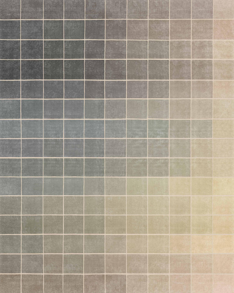 Neutral Living Room Rug - 10x14 Farmhouse Beige Brown Large Area Rug for Dining Room, Bedroom, Low Pile Lightweight Washable