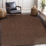 CAMILSON Easy Jute Rug 10x14, Indoor Outdoor Natural Color Fiber Area Rugs for Living Room Patio and Kitchen Rug Herringbone Woven Design Easy-Cleaning Washable Outside Carpet Alfombras 10 x 14