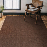 CAMILSON Easy Jute Rug 10x14, Indoor Outdoor Natural Color Fiber Area Rugs for Living Room Patio and Kitchen Rug, Sisal Boho Woven Design, Easy-Cleaning, Washable Outside Carpet Alfombras (10 x 14)