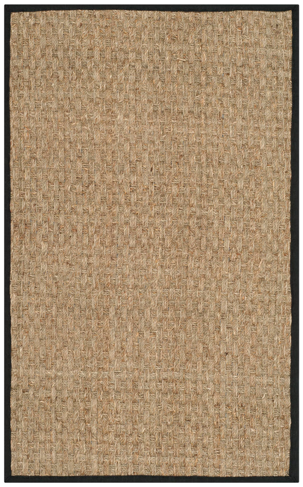 SAFAVIEH Area Rug 8x10 - Natural Fiber Collection - Large - Natural & Beige, Seagrass, Basketweave Pattern (NF114A)
