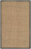 SAFAVIEH Area Rug 8x10 - Natural Fiber Collection - Large - Natural & Beige, Seagrass, Basketweave Pattern (NF114A)