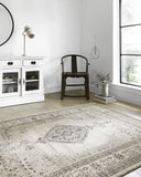 Loloi Teagan Collection TEA-03 Ivory/Sand 9'-9" x 13'-6" Area Rug, Large, Soft Neutral Rug, High-Traffic for Living Room, Bedroom, Home Office, Dining Area
