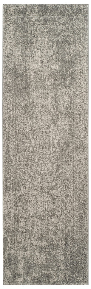 SAFAVIEH Evoke Collection Area Rug - 9' x 12', Ivory & Taupe, Oriental Distressed Design, Non-Shedding & Easy Care, Ideal for High Traffic Areas in Living Room, Bedroom (EVK256E)