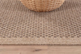 CAMILSON Easy Jute Rug 10x14, Indoor Outdoor Natural Color Fiber Area Rugs for Living Room Patio and Kitchen Rug Herringbone Woven Design Easy-Cleaning Washable Outside Carpet Alfombras 10 x 14