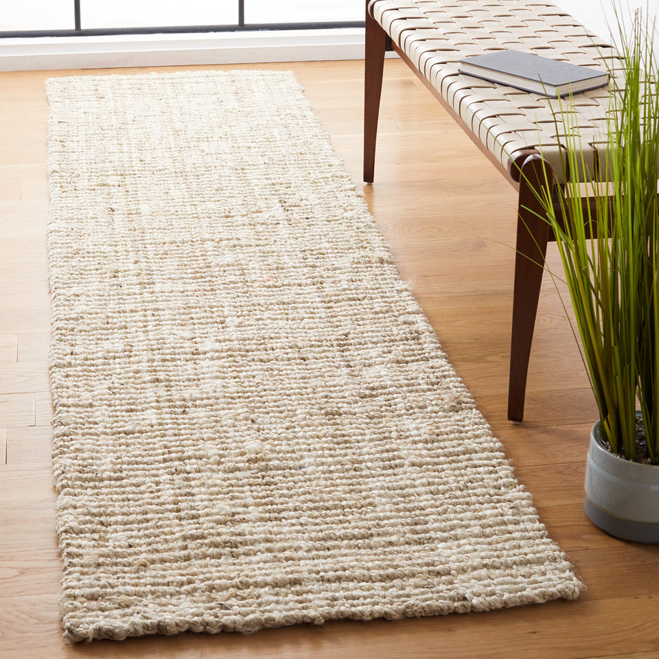 SAFAVIEH Area Rug 9x12 - Natural Fiber Collection - Large - Natural Brown, Handmade Jute, Farmhouse Style, Chunky Textured Thick Pile (NF747A)
